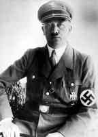 hitler sitting in nazi uniform