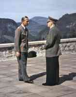 hitler talking with colleague at the eagles nest