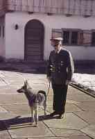 hitler with dog on lead