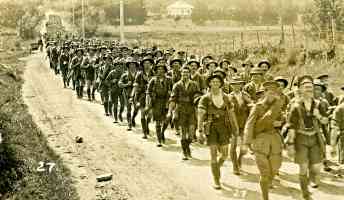 Wellington New Zealand soldiers marching to war