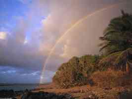 Tropical Rainbow Molokai Hawaii