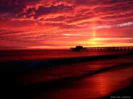 red beach at balboa pier california