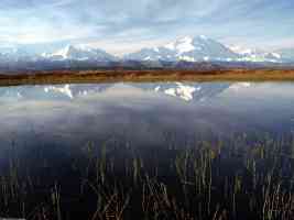 Autumn Reflection Pond Alaska