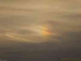 strange colour orb in sky