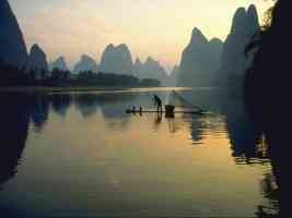 chinese fisherman on river