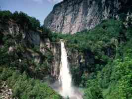 Ticino waterfall Switzerland
