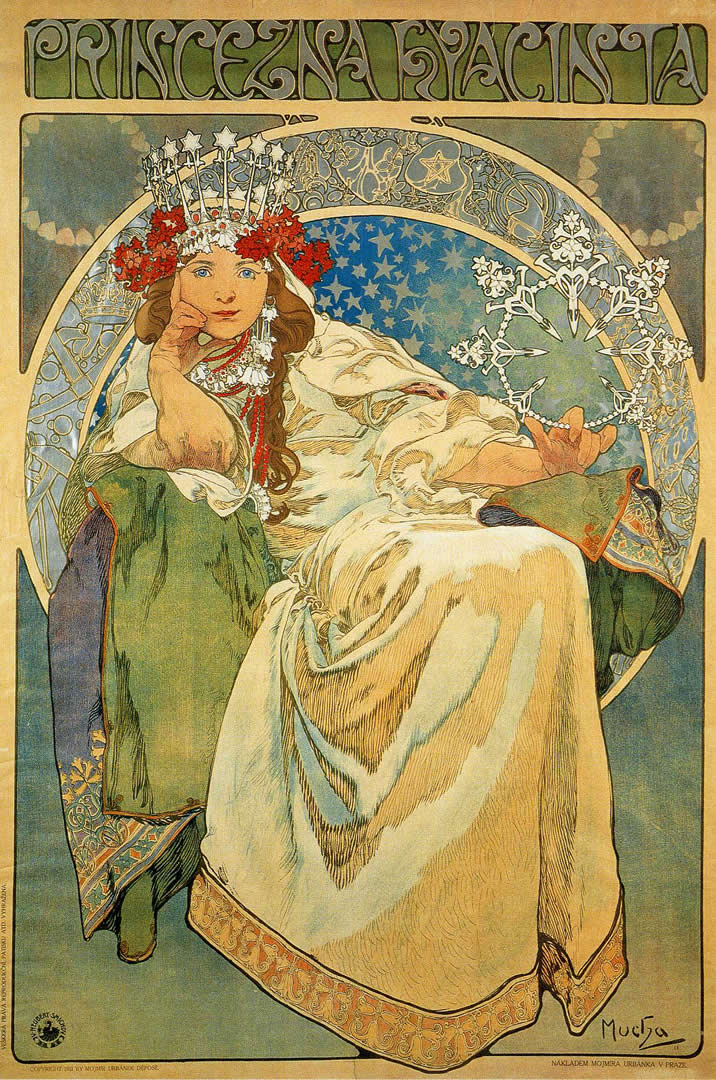 Princess Hyacinth Alphonse Mucha Wallpaper Image