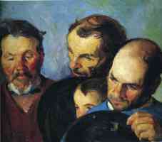 heads of three men and a boy