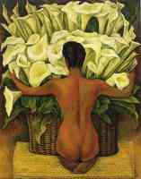 nude with calla lillies