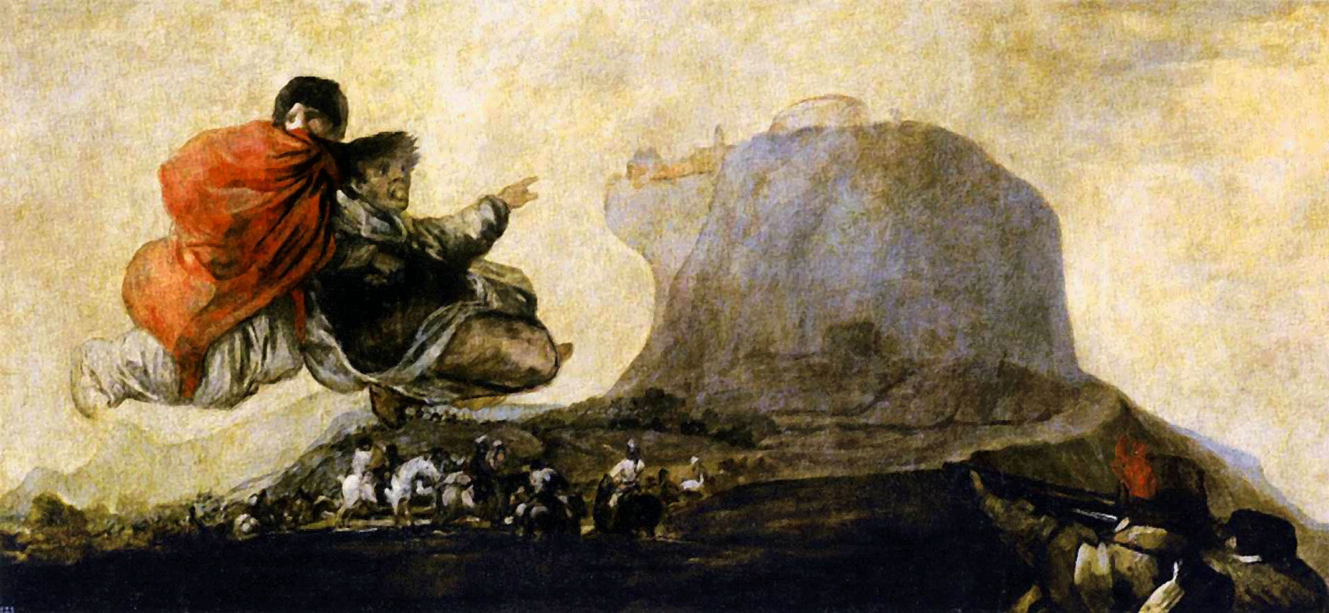 Fantastic Vision Black Painting - Francisco Goya Wallpaper Image