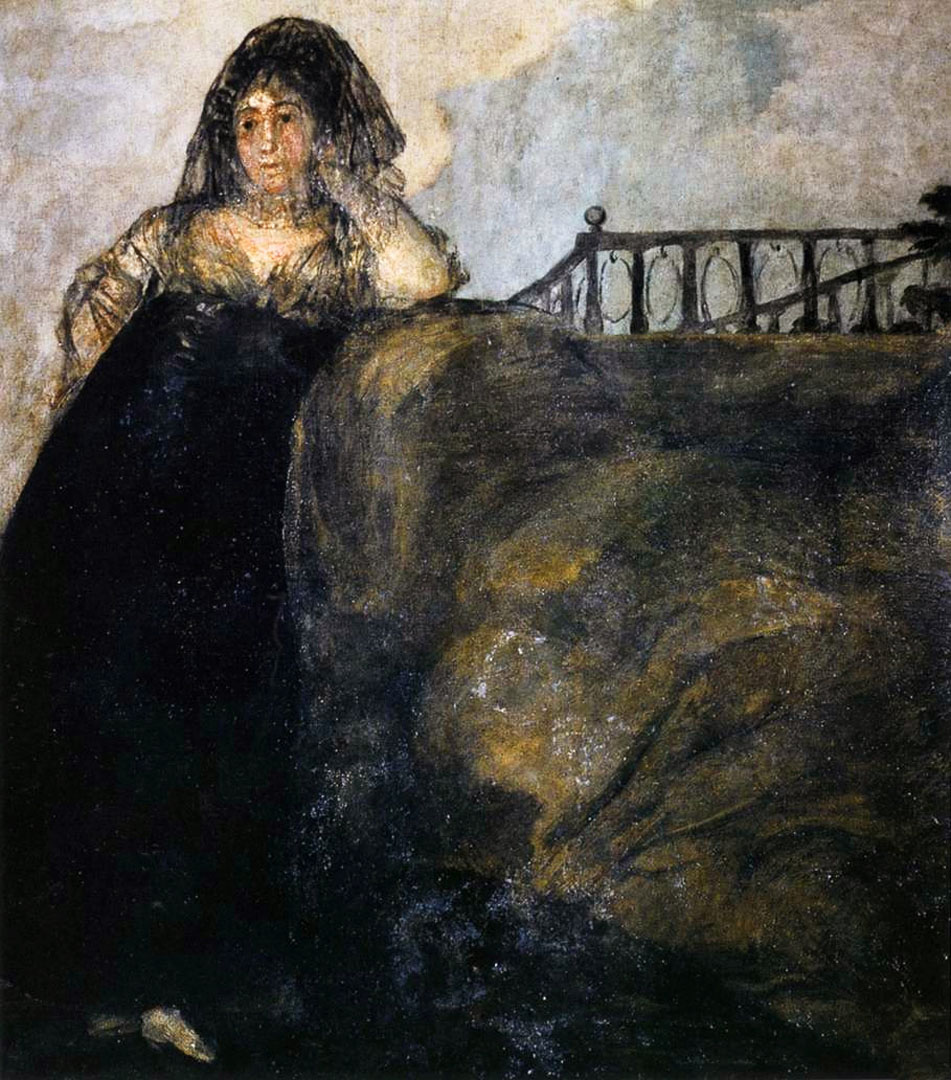 Leocadia Black Painting - Francisco Goya Wallpaper Image