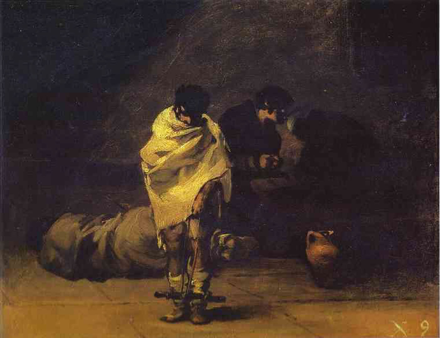 Prison Scene - Francisco Goya Wallpaper Image
