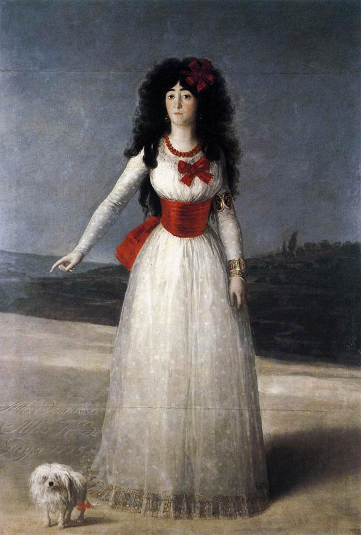 The Duchess Of Alba Francisco Goya Wallpaper Image