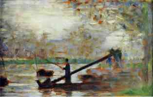 man fishing from a moored boat