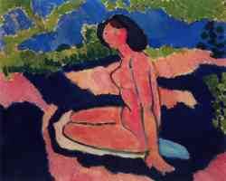 a sitting nude