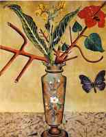 vase and butterfly