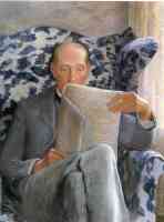 thomas sergeant perry reading a newspaper