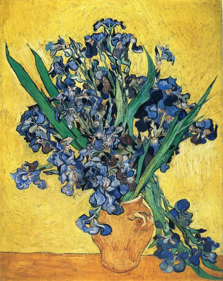 Still Life With Irises - Vincent Van Gogh Wallpaper Image