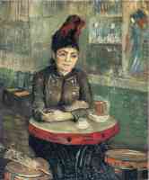 agostina sagatori sitting in the cafe du tambourin