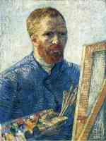 self portrait as a painter in front of the easel