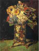 vase of assorted flowers