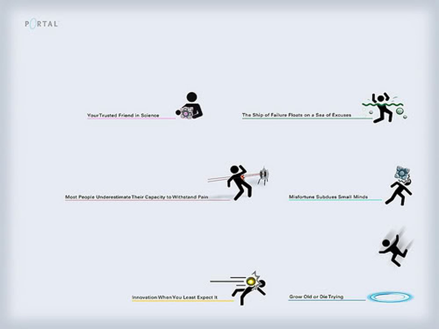 Health And Safety Advice - Portal 2 Wallpaper