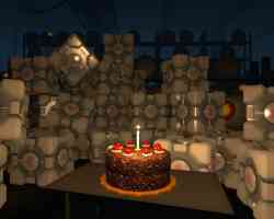 cake and a thousand companion cubes