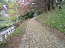 cobbled country path