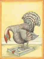 thanksgiving turkey on scales
