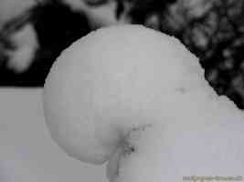 spherical snowy bump
