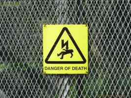 danger of death sign
