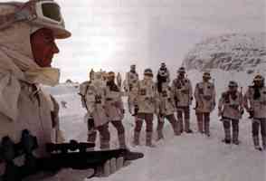 trey callum with a squad of rebel troops on hoth