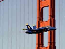 Blue Angel and the Golden Gate San Francisco California