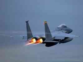 F15 Eagle starting afterburners