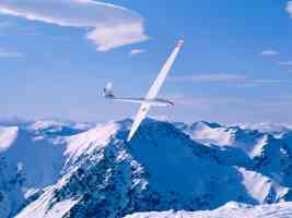 Glider Southern Alps New Zealand