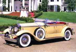 1930 Rolls Royce Phantom I Ascot Dual Cowl Phaeton by Brewster of New York Light Yellow fvl