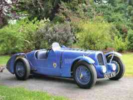 1936 Delahaye Type 135 Race Car Blue fvr