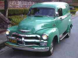1955 Chevrolet 3100 Half Ton Panel Truck Green fvl