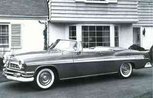 1955 Chrysler New Yorker Convertible fsv BW