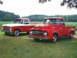 1956 Ford F 100 Pickup 1966 Ford F 100 Pickup Red fvl