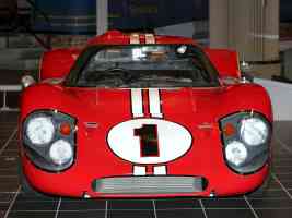 1967 Ford GT 40 Mark IV Hood Red with White Stripe fv H Ford Museum CL