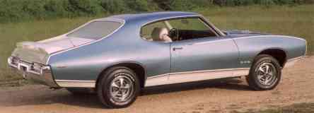 1969 Pontiac GTO Royal Bobcat Grey Blue svr