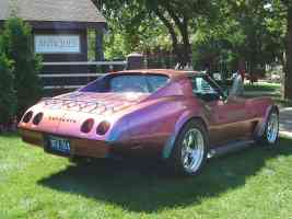 1974 Chevrolet Corvette Coupe Cotton Candy BASF Extreme Colors rvr Canterbury Village Car Show F