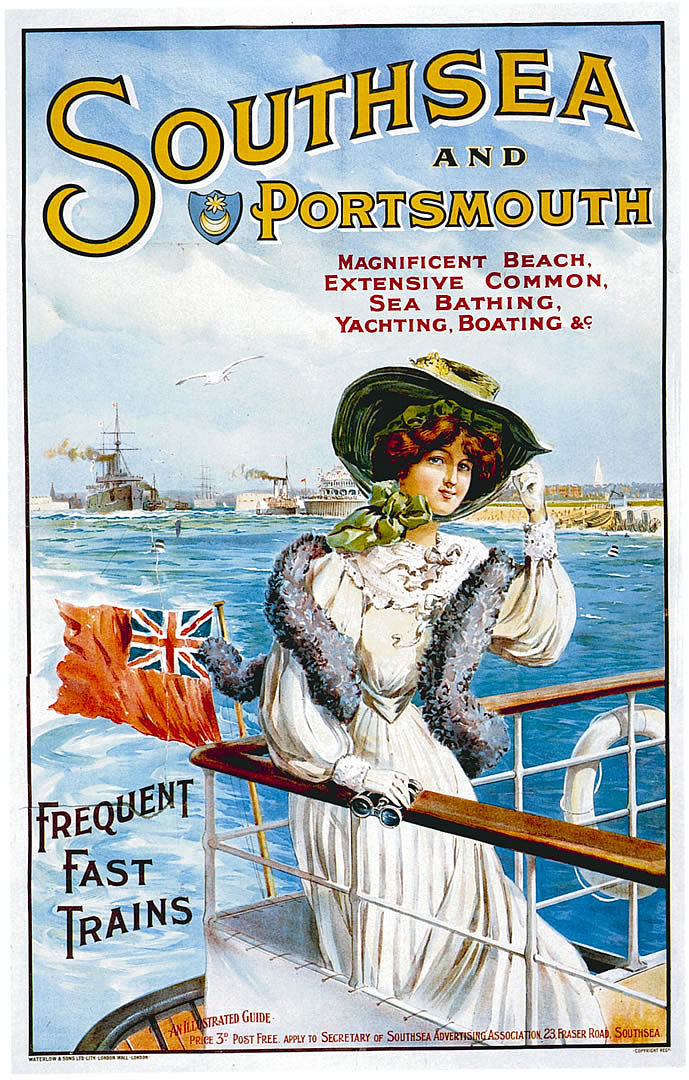 Southsea And Portsmouth - Vintage European Fine Art Posters