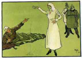 world war 1 german nurse teasing english pow