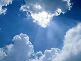 heavens rays through cloud