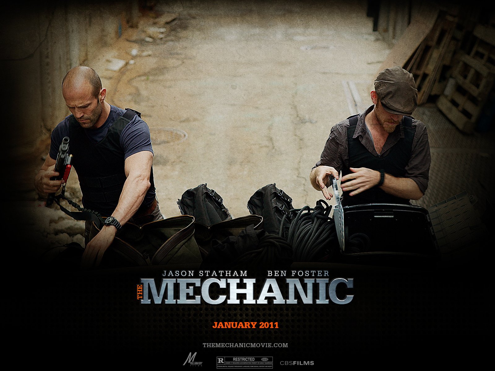 Jason Statham Jason Statham And Ben Foster In The Mechanic