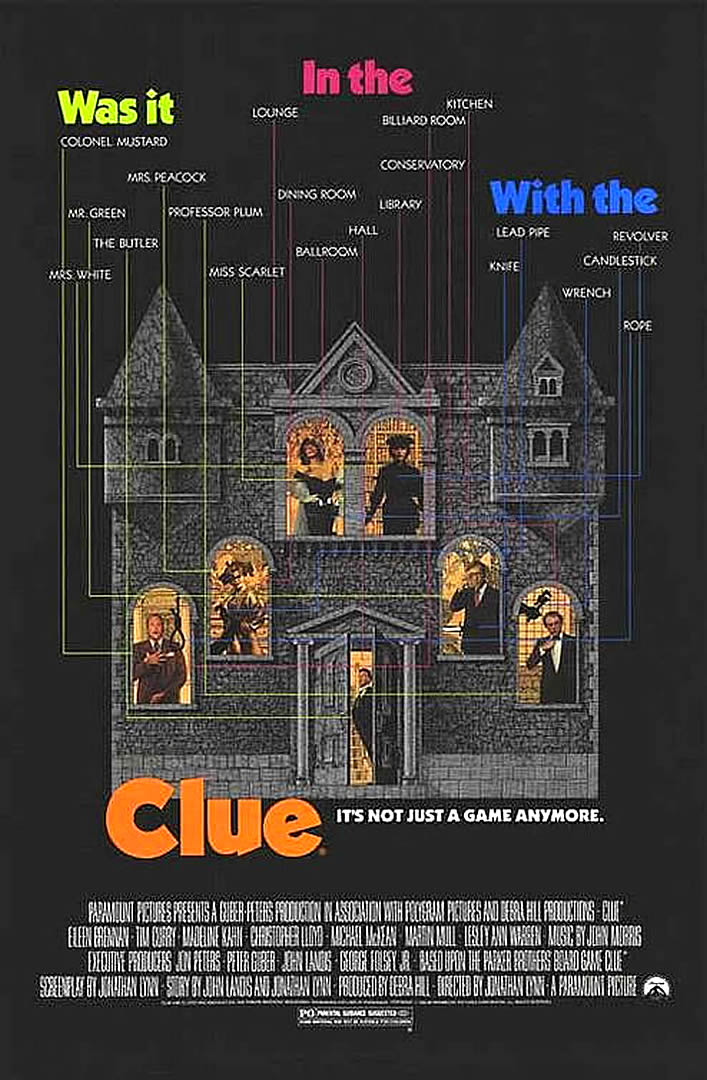 Clue - comedy movie poster