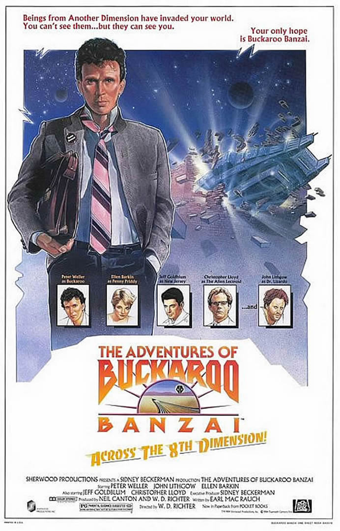 Sci Fi The Adventures Of Buckaroo Banzai Across The 8th Dimension