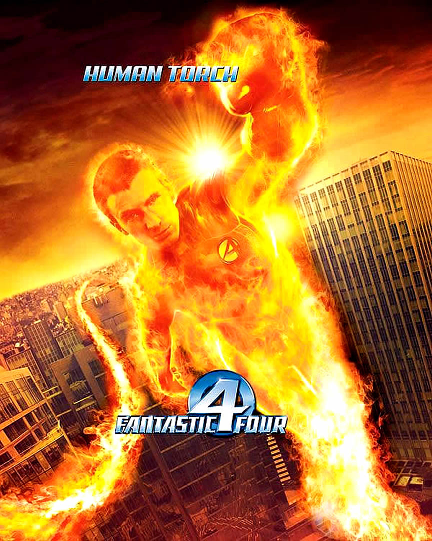 Superhero Fantastic Four Human Torch